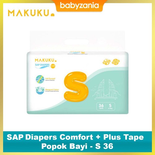 Makuku Air Diapers Comfort + Plus Tape S 36